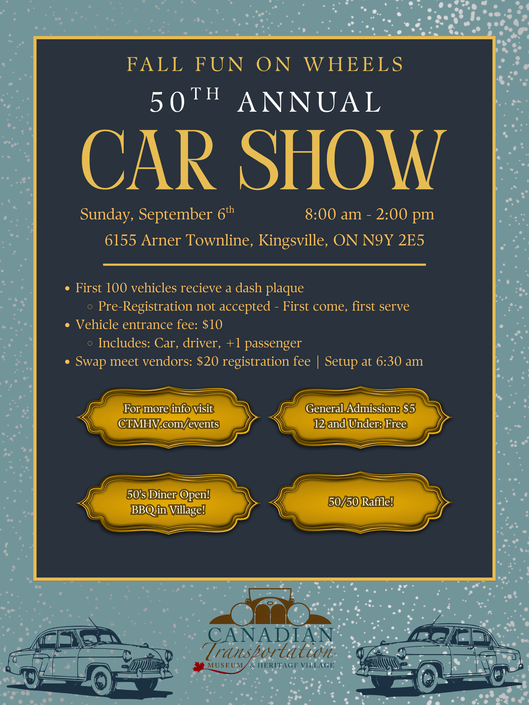 Fall Fun On Wheels 50th Annual Car Show
